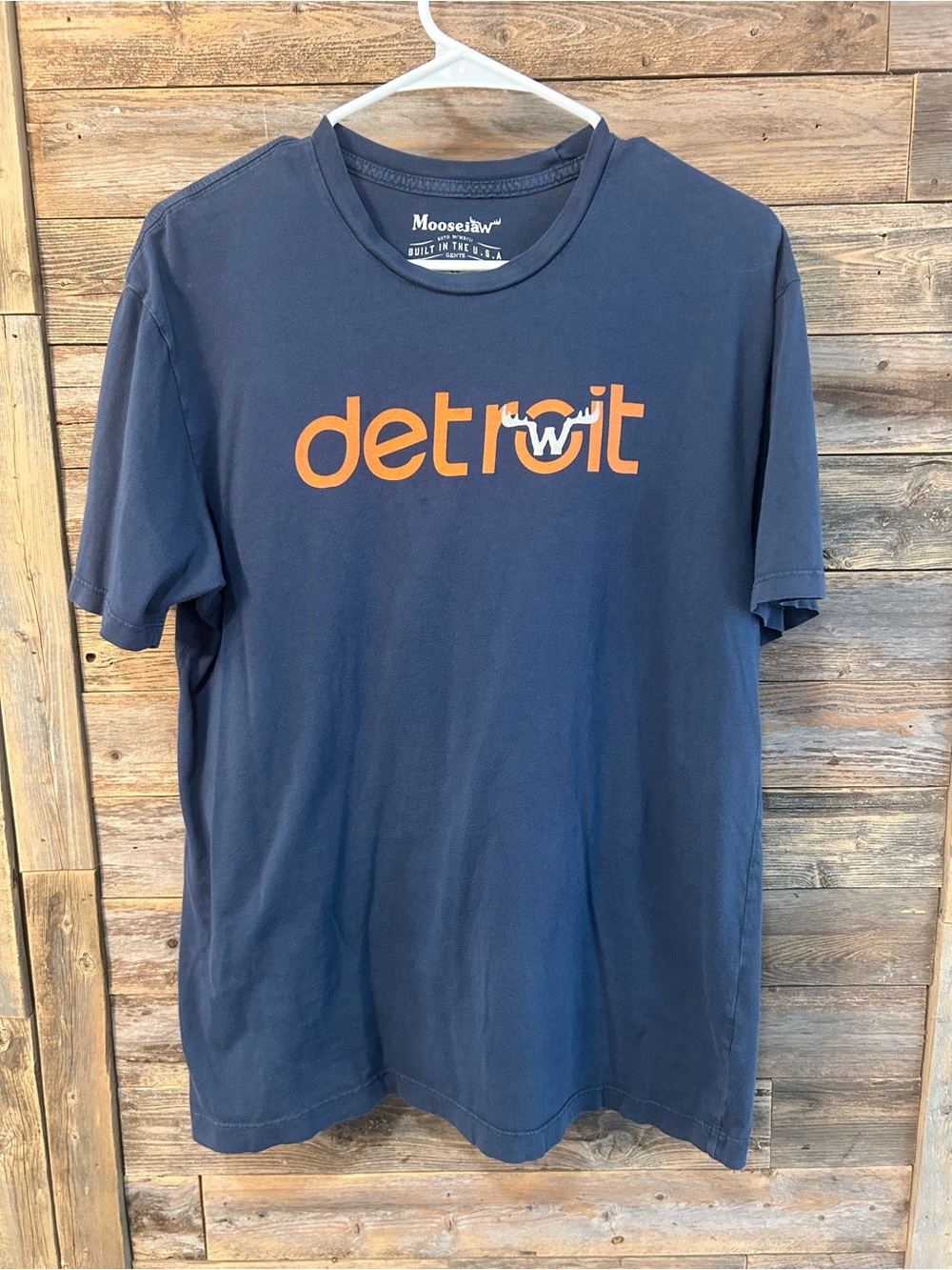 Moosejaw Men's Navy Detroit Graphic Crewneck T-Shirt - size M